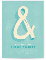 Bold Ampersand Baby Shower Invitations