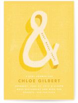 Bold Ampersand Baby Shower Invitations