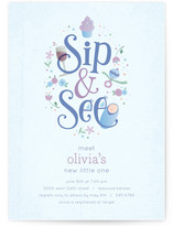 Sweet Sip & See Baby Shower Invitations