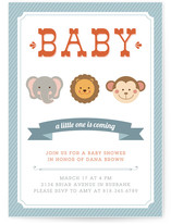 Little Wild One Baby Shower Invitations