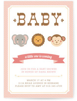 Little Wild One Baby Shower Invitations