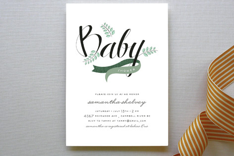 Windy Day Baby Shower Invitations
