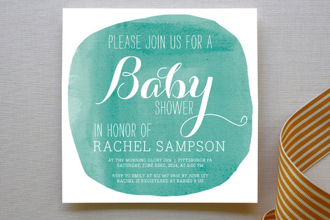 Simply Baby Baby Shower Invitations
