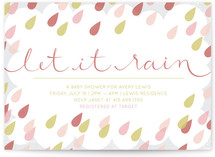 Let It Rain Baby Shower Invitations
