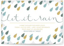 Let It Rain Baby Shower Invitations