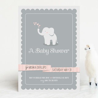 Baby Elephant Baby Shower Invitations by Lori Wemp... | Minted