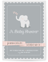 Baby Elephant Baby Shower Invitations