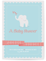 Baby Elephant Baby Shower Invitations