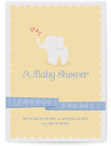 Baby Elephant Baby Shower Invitations