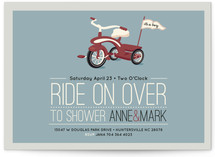 Ride On Over Baby Shower Invitations