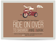 Ride On Over Baby Shower Invitations