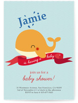 Havin' A Whale Of A Time Baby Shower Invitations