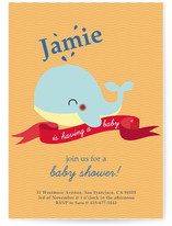 Havin' A Whale Of A Time Baby Shower Invitations