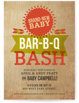 Backyard Barbeque Baby Shower Invitations