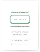 Ex Libris Baby Shower Invitations