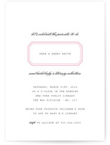 Ex Libris Baby Shower Invitations