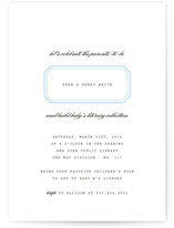Ex Libris Baby Shower Invitations