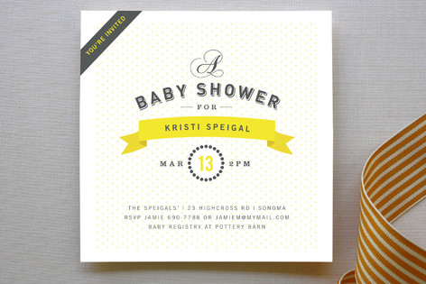 Bon Vivant Baby Shower Invitations