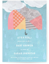 Rainy Day Baby Shower Invitations