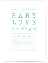 Baby Love Baby Shower Invitations