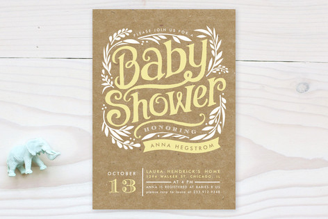 Show Poster Baby Shower Invitations