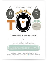 Family Picture Wall Baby Shower Invitations