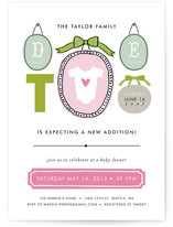 Family Picture Wall Baby Shower Invitations