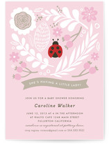 A Little Lady Baby Shower Invitations