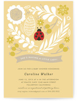 A Little Lady Baby Shower Invitations
