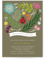 A Little Lady Baby Shower Invitations