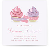 Double Cupcake Fun Baby Shower Invitations