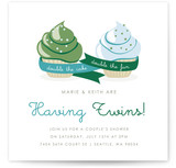 Double Cupcake Fun Baby Shower Invitations