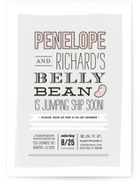 Jumping Jelly Bean Baby Shower Invitations