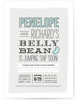Jumping Jelly Bean Baby Shower Invitations