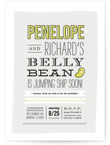Jumping Jelly Bean Baby Shower Invitations