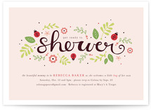 Ladybug Love Baby Shower Invitations