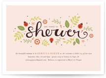 Ladybug Love Baby Shower Invitations