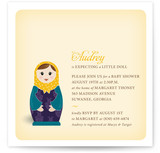 Matryoshka Baby Shower Invitations