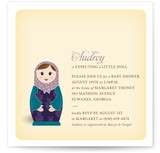Matryoshka Baby Shower Invitations