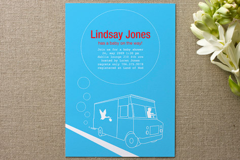 Delivery Baby Shower Invitations