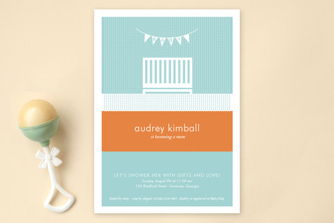 Nifty Nursery Baby Shower Invitations
