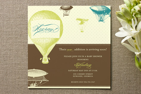 Hooray! Baby Shower Invitations