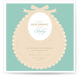 Bib Baby Shower Invitations