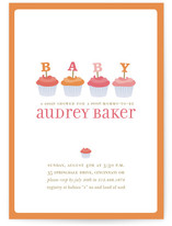 Cupcake Baby Shower Invitations