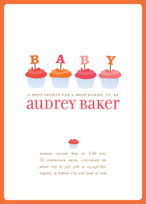 Cupcake Baby Shower Invitation by Pottsdesign