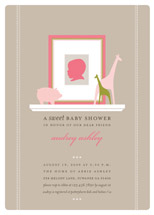 Baby Silhouette Baby Shower Invitations, by pottsdesign