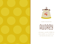Cheery Frock Baby Shower Invitations, by kelli hall