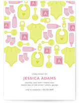 Showering Icons Baby Shower Invitations