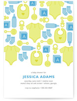 Showering Icons Baby Shower Invitations