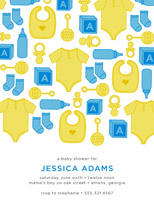 Showering Icons Baby Shower Invitations, by Maddy Susser Hague